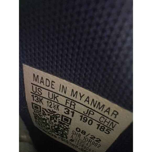 Adidas Hoops Mid 3.0 High Top Sneakers White Blue Red 13K - Picture 8 of 8